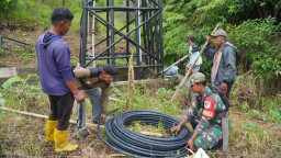 Manunggal Air Bersih Jadi Prioritas Utama TMMD Ke-129 Kodim 1311/Morowali
