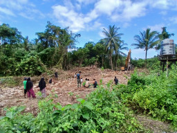 Dukungan Warga Empat Desa Percepat Pembukaan Jalan TMMD Ke-129 di Kepulauan Umbele