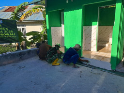 Pembangunan MCK Masjid Quba Desa Umbele Masuki Tahap Finishing