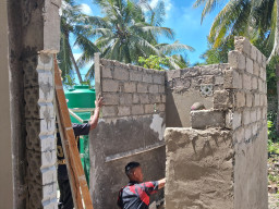 Pekerjaan MCK Masjid di Desa Umbele Lama Dikebut Jelang Penutupan TMMD