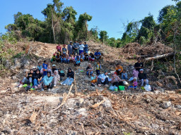Masyarakat Kepulauan Umbele Sambut Antusias Hasil Pembukaan Jalan TMMD