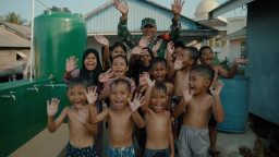 Manunggal Air Bersih TMMD ke-129 Rampung, Masyarakat dan Anak-anak Desa Umbele Kini Dapat Menikmatinya