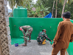 Kepala Desa Umbele Lama Sampaikan Terima Kasih atas Pembangunan Fasilitas Manunggal Air Bersih TMMD