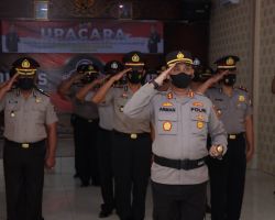 65 Personil Polres Sampang Naikan Pangkat, Kapolda Pimpin Prosesi Secara Virtual