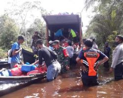 Banjir Kalteng Surut, Distribusi Bantuan Mulai Lancar