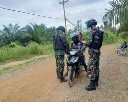 Cegah Kegiatan Ilegal, Satgas Pamtas RI-Malaysia Gelar Sweeping di Perbatasan