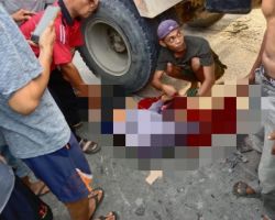 Laka, Motor Lawan Dump Truk di Serdang, Korban Meninggal di Tempat