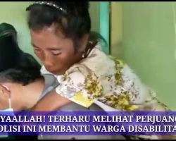 Jemput Perempuan Paruh Baya, Polisi di Sumenep Mendadak Viral