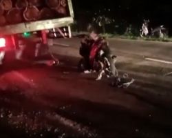 Terjadi Laka Motor Lawan Truk di Karawang, Korban Meninggal