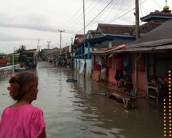 BPBD Kota Serang Assessment Dampak Banjir Rob di Kelurahan Banten