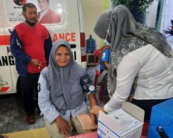 Jangkau Masyarakat luas, DPC PDIP Binjai Laksanakan Vaksinasi Massal