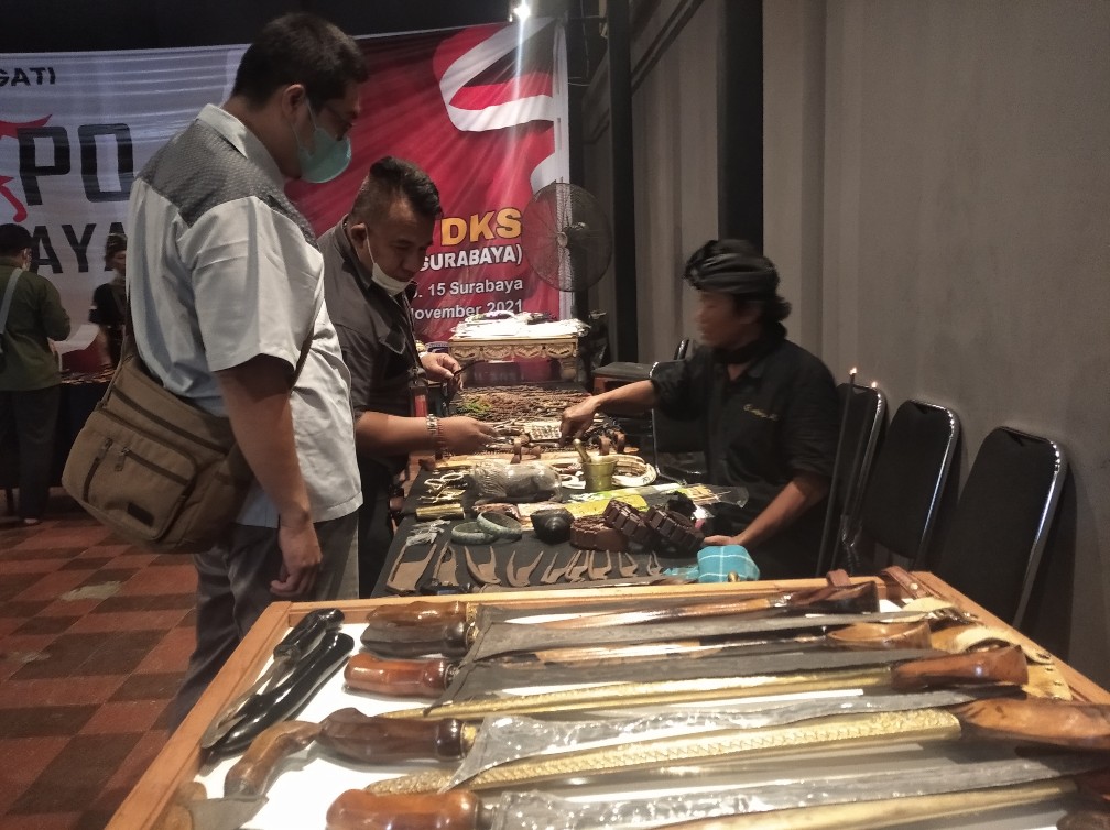 Paguyuban Condro Aji Gelar Pameran Keris di DKS Surabaya