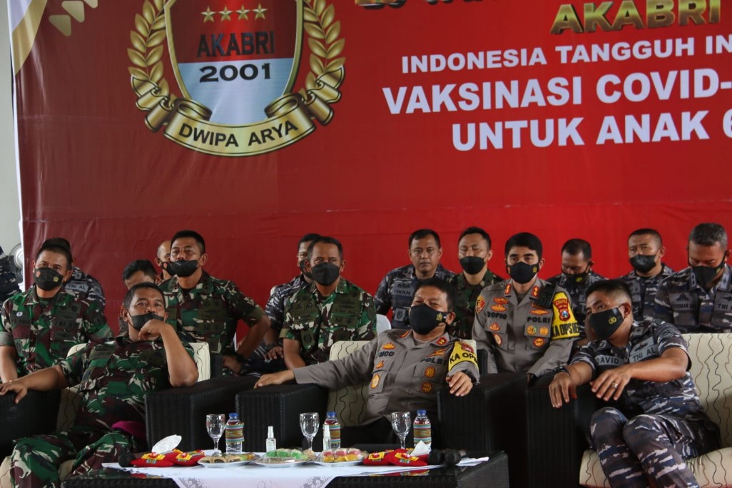 20 Tahun AKABRI untuk Negeri, Kapolda Jatim Gelar 1000 Dosis Vaksin Anak