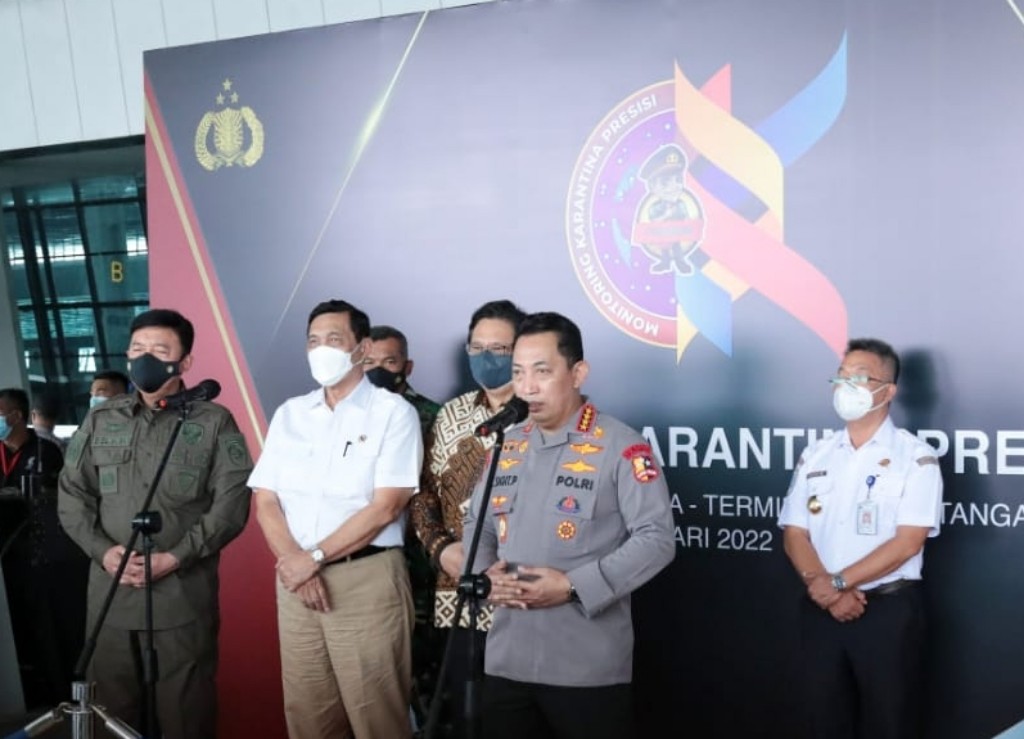 Instruksi Presiden, Kapolri Luncurkan Aplikasi Monitoring Karantina Presisi