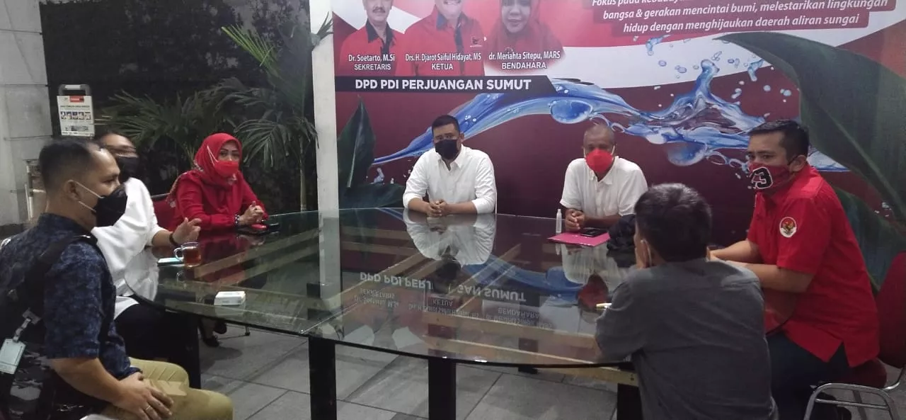Pasca Penetapan Oleh KPU, Bobby Nasution Sowan Ke DPD PDI Perjuangan Sumut