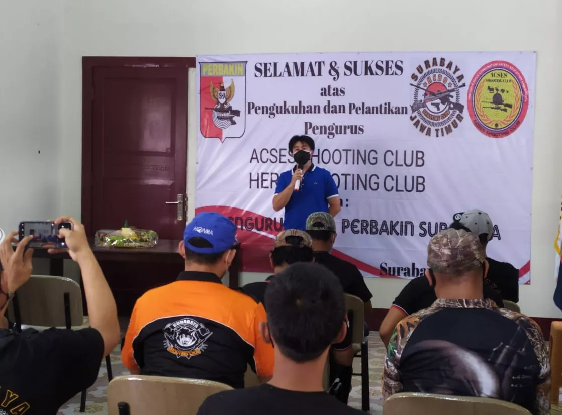 Perbakin Surabaya Kukuhkan Kepengurusan Klub Menembak Acses & Hero
