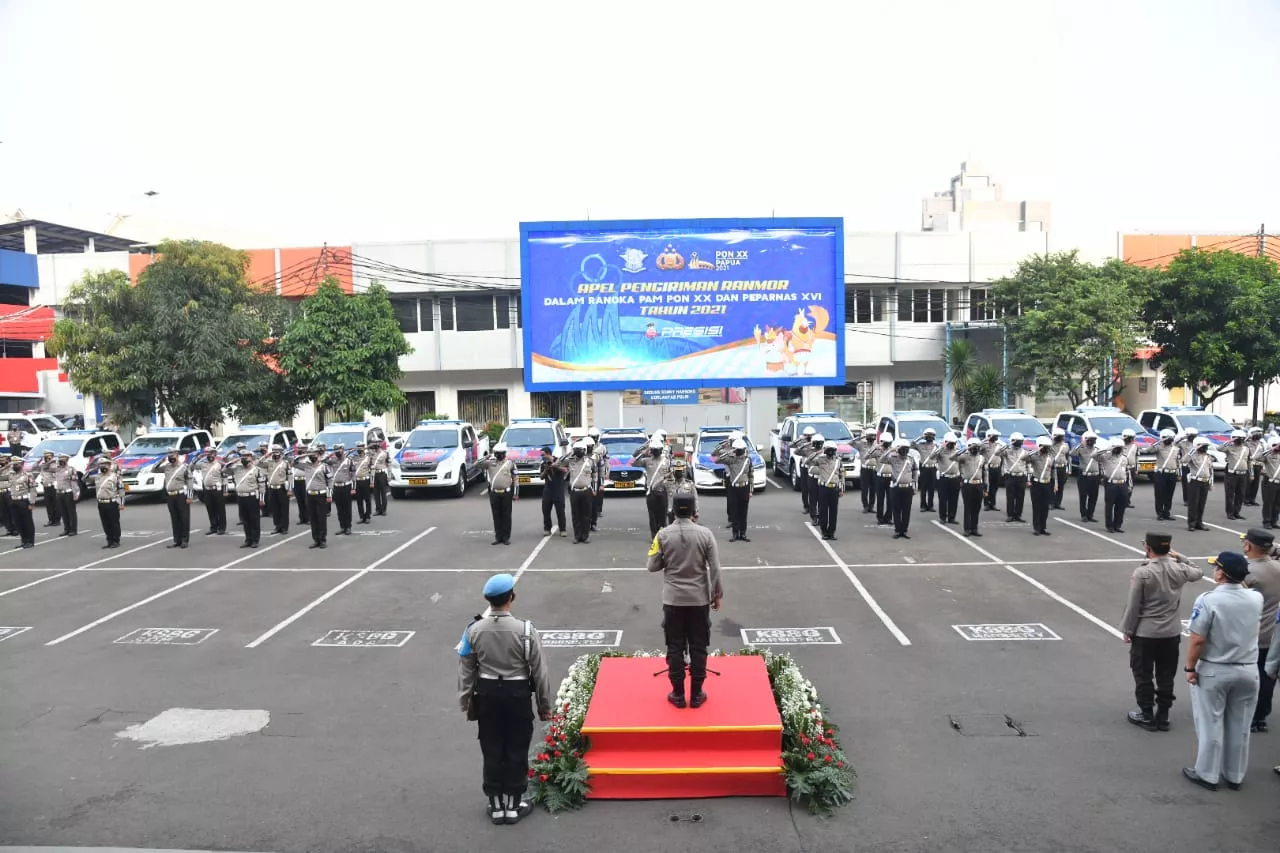 Dukung PON XX 2021 di Papua, Korlantas Polri Berikan 51 Unit Kendaraan