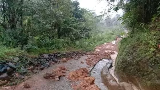 Tasikmalaya Longsor, Akses Jalan Terkunci dan 14 Rumah Rusak