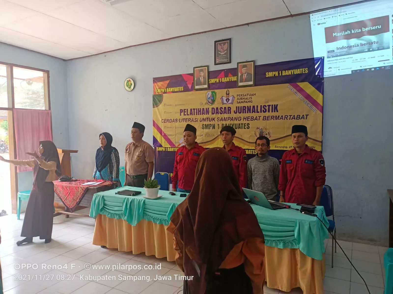 Persatuan Jurnalis Sampang Gelar Pelatihan Dasar Jurnalistik Di SMPN 1 Banyuates
