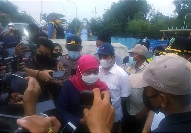 Gubernur Jawa Timur Tinjau Pompa Banjir di Sampang
