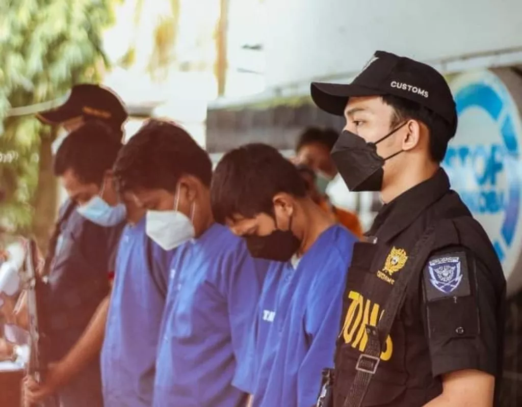 Bea Cukai Tarakan Konferensi Pers Penangkapan Gembong Narkoba