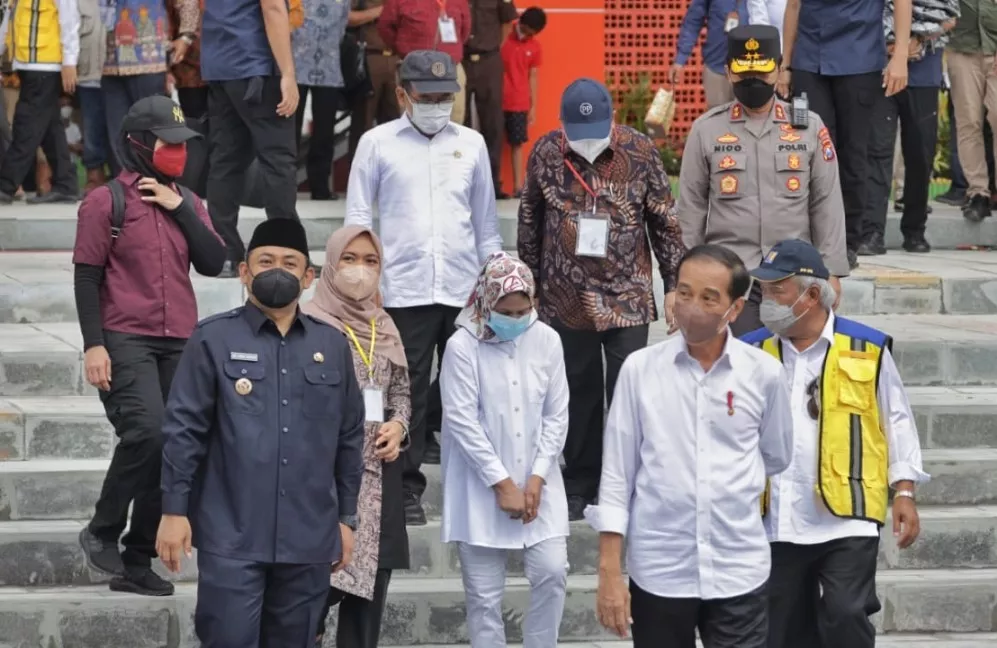 Pasar Besar Ngawi Diresmikan Presiden RI Beserta Forkopimda Jatim