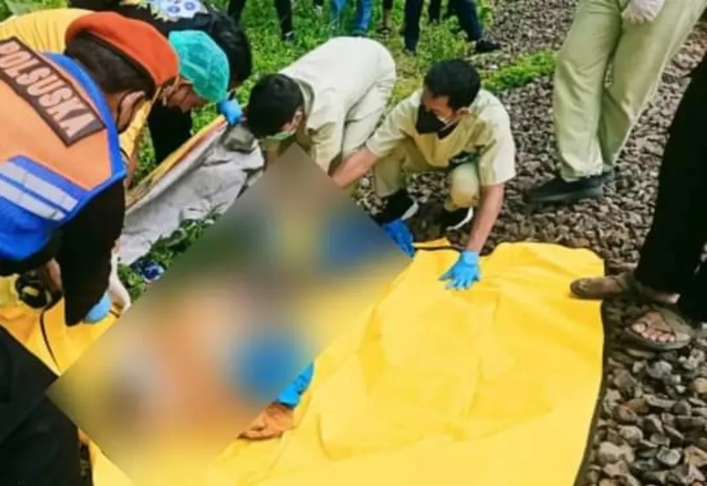 Tersambar KA, Perempuan Ditemukan Tewas di Desa Kedungrejo Waru Sidoarjo