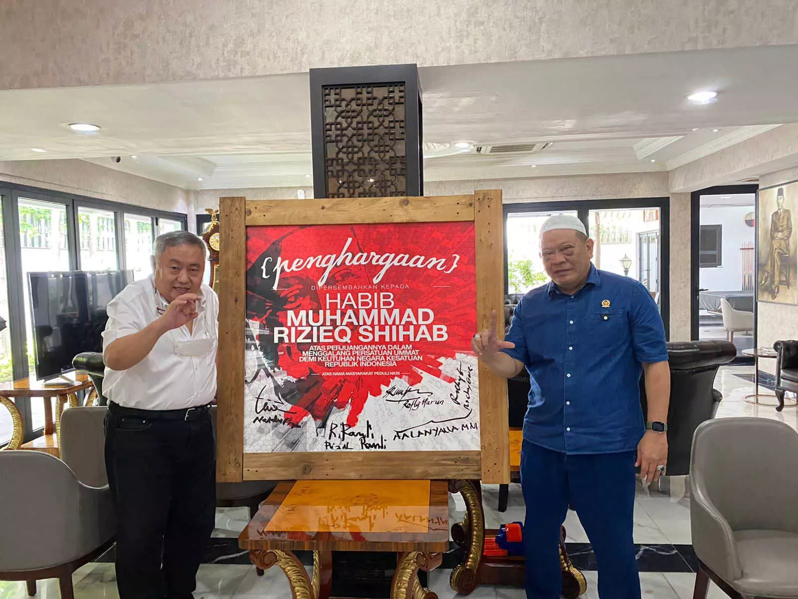 Ketua DPD RI Dukung Penobatan Habib Rizieq Sebagai Man of The Year 2021