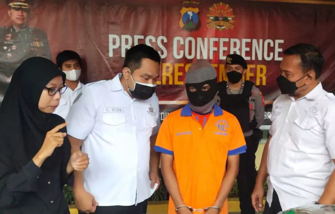 Pelaku Pembunuhan pakai Palu di Wonoasri Jember Diringkus Polisi