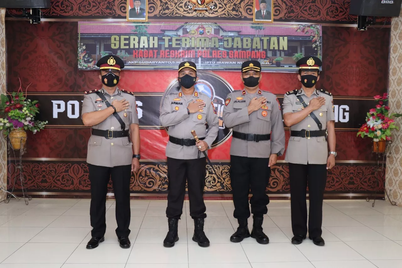 Kapolres Sampang AKBP.Arman S.IK.M.Si Pimpin Sartijab Kasat Reskrim