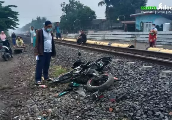 Karyawan Indomart di Sidoarjo Tewas Disambar Kereta Api Bima 76B