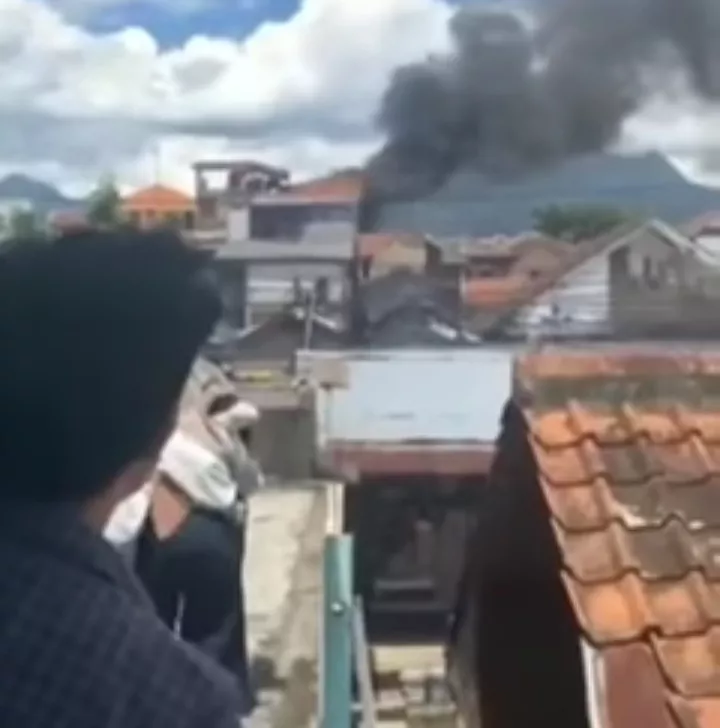 Terjadi Kebakaran di Jalan Kujang, Cibiru Bandung