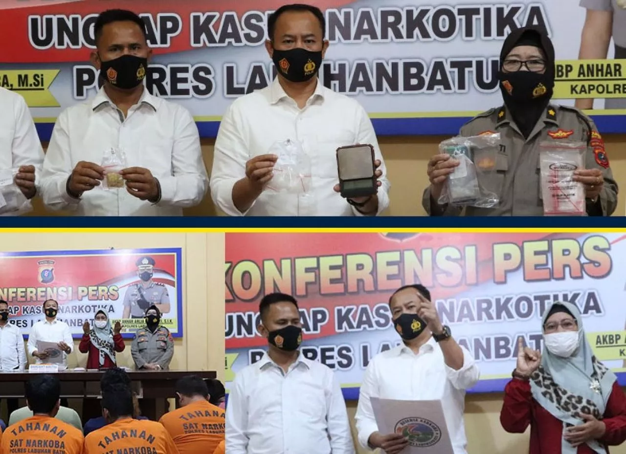 16 Bandar Sabu Labuhanbatu Diciduk, Polisi Amankan BB 72,76 Gram