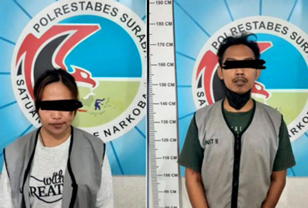 Polrestabes Surabaya Ringkus Pengedar Narkoba di Simo Pomahan