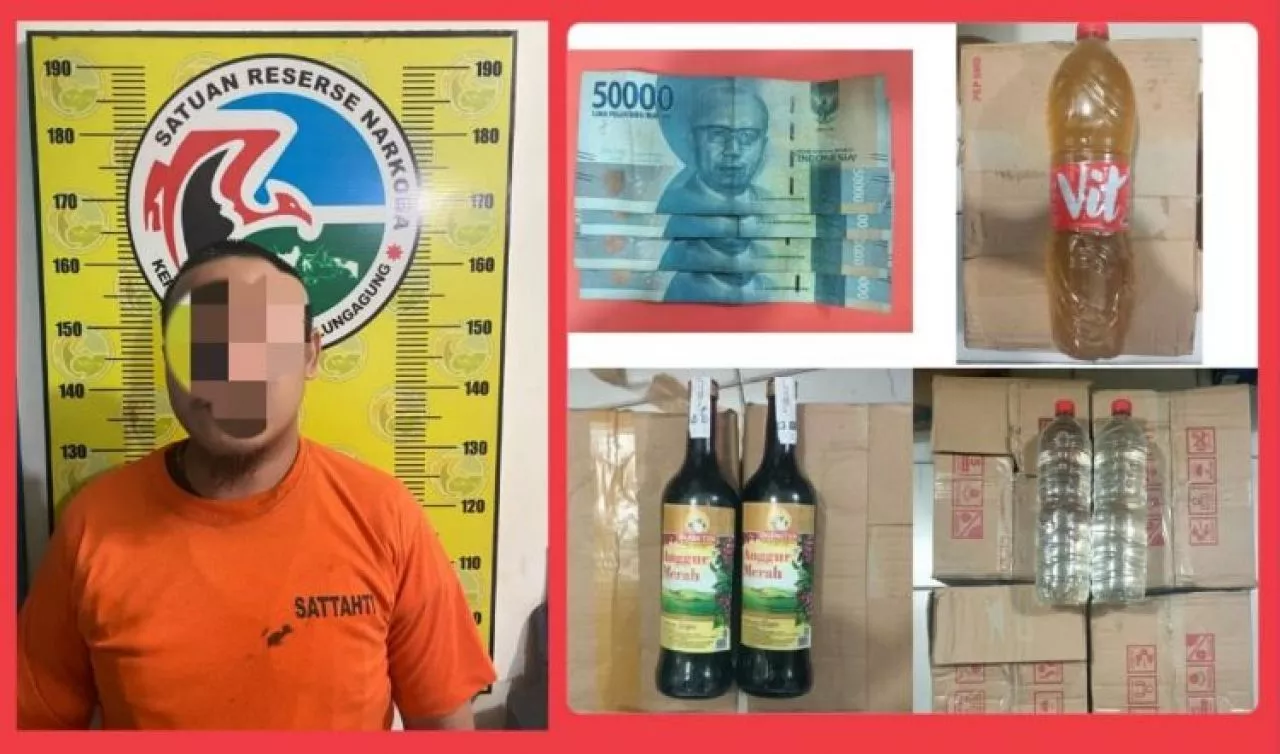 Edarkan Miras, Mantan Mahasiswa di Tulungagung Diringkus Polisi