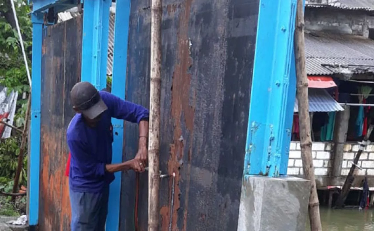 Antisipasi Genangan Air Bengawan Jero, Pintu Dam Margoanyar Dicobot