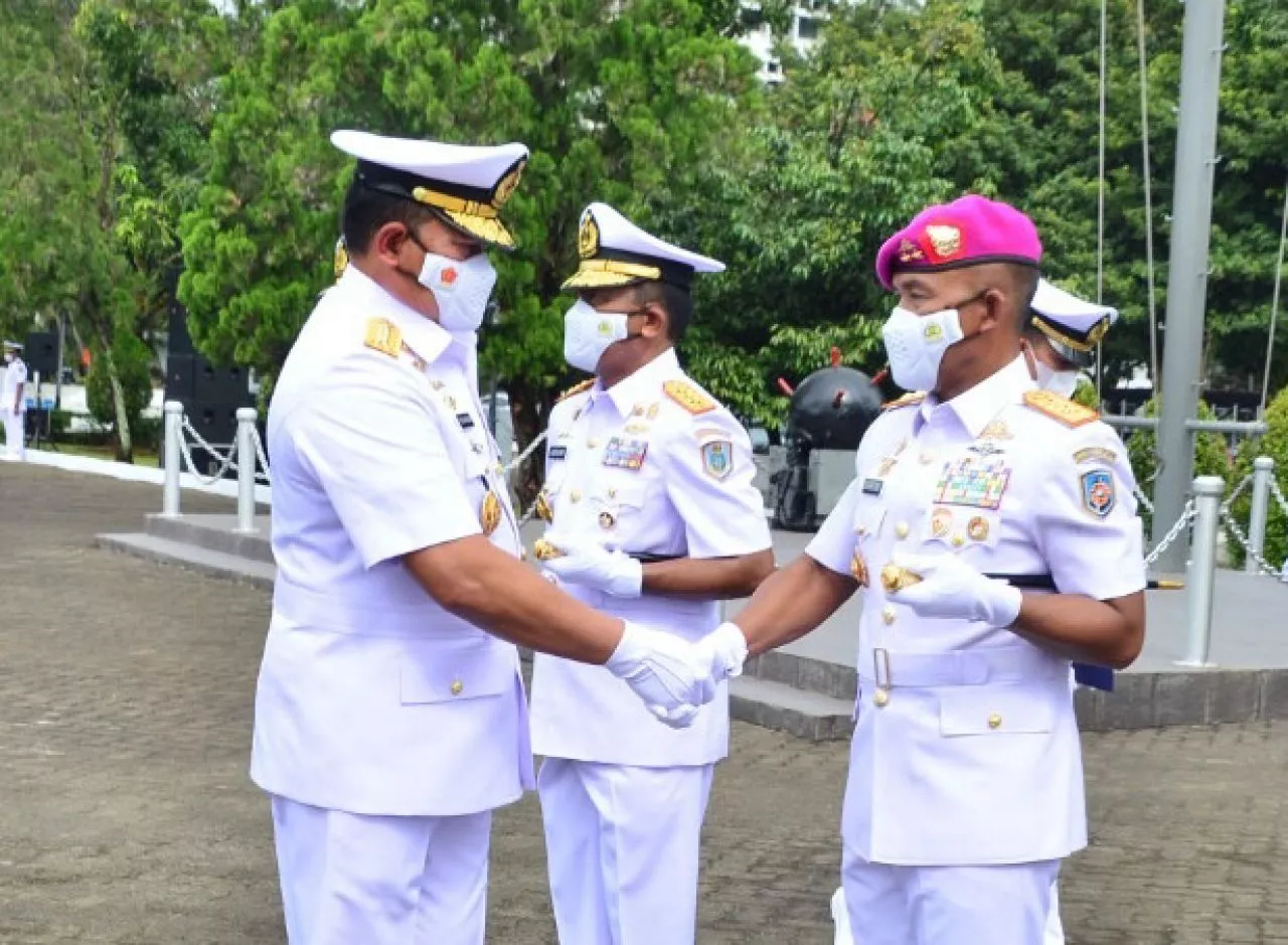 Mayjen TNI (Mar) Suhartono Resmi Menjabat Komandan Kodiklatal
