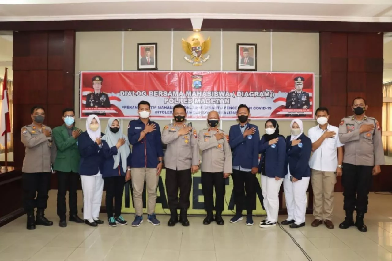 DIAGRAM, Kapolres Magetan Gelar Dialog Bersama Mahasiswa