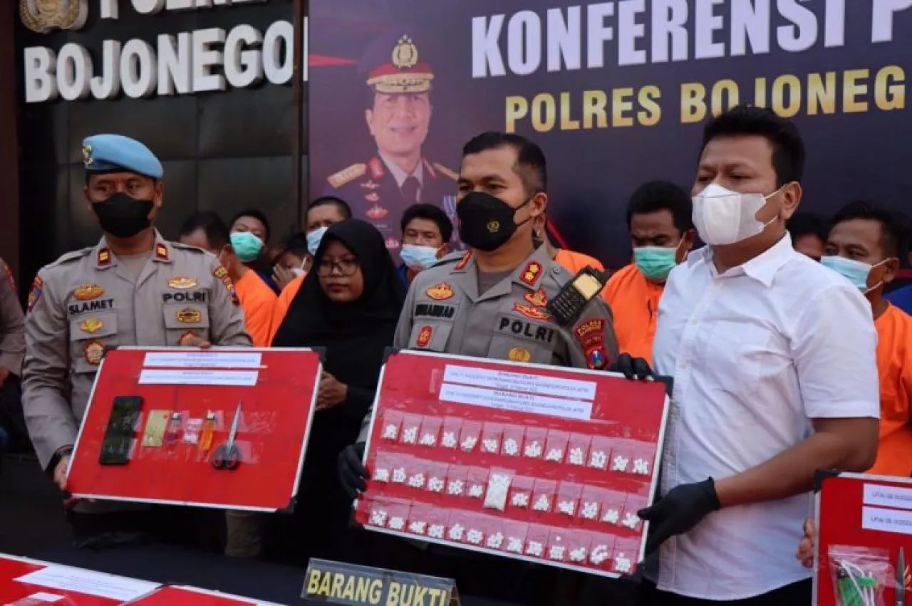 Terkait Kasus Narkoba, Polres Bojonegoro Ringkus 17 Tersangka