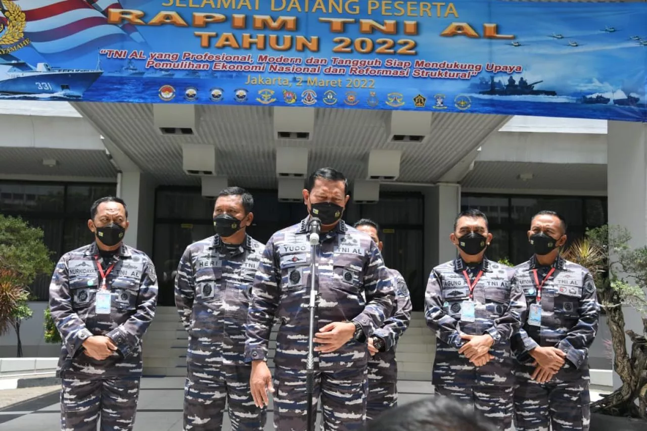 Dankodiklatal Ikuti Rapim TNI AL Tahun 2022