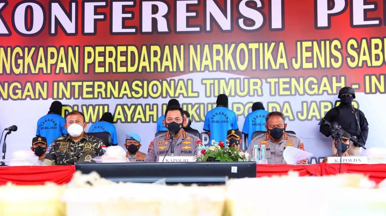 Polisi Ungkap Kasus 1 Ton Narkoba, Kapolri: SDM Unggul Menuju Indonesia Emas