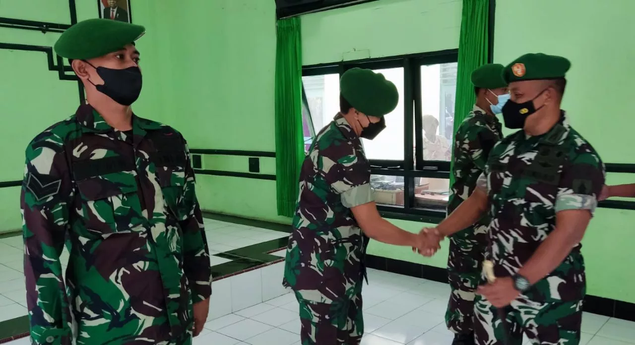 Dandim Surabaya Utara Pimpin Acara Korps Kenaikan Pangkat