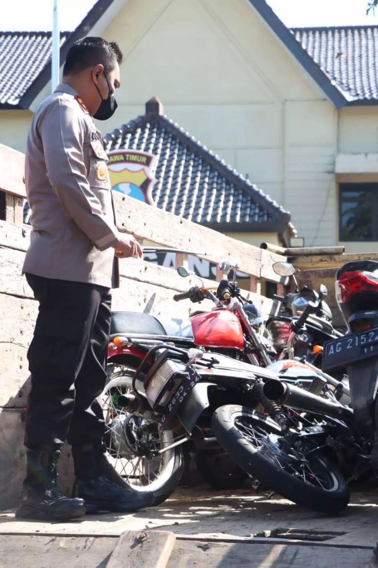Balap Liar, Puluhan Motor diamankan Polres Nganjuk