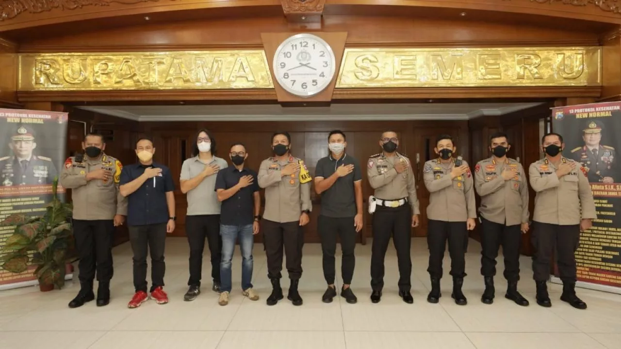 Audensi "mainsepeda.com" dan DBL Indonesia Bersama Kapolda Jatim