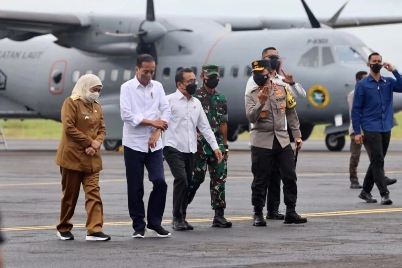 Forkopimda Jatim Dampingi Kunker Presiden RI