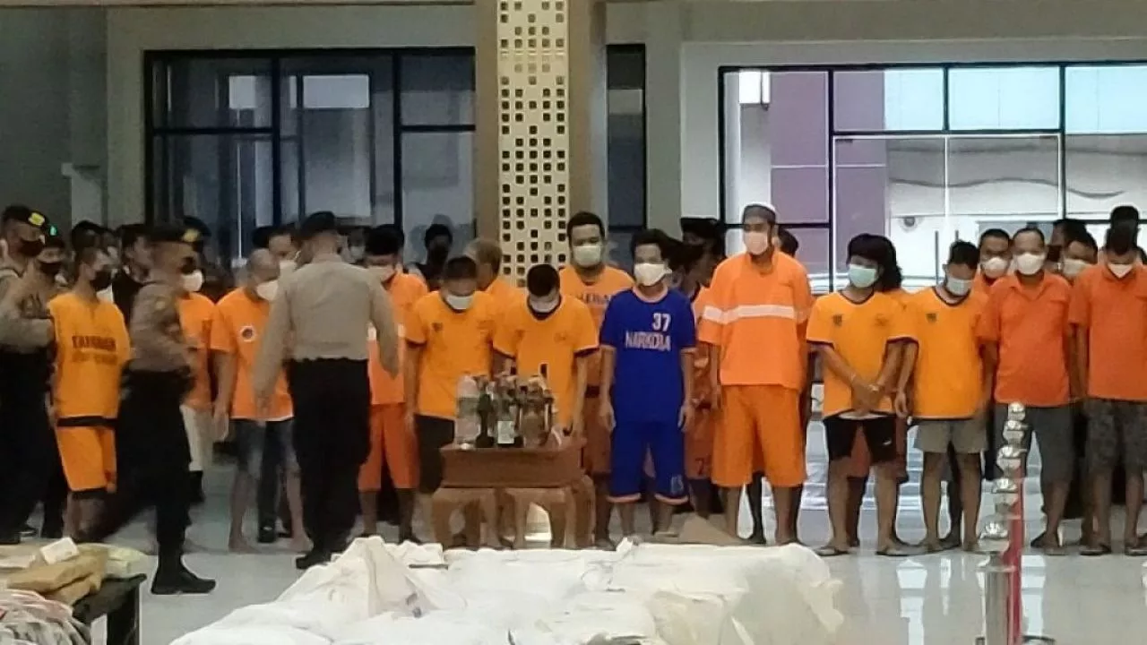 Hasil Ungkap Januari Hingga Maret, Polda Jatim Gelar Pemusnahan Barang Bukti