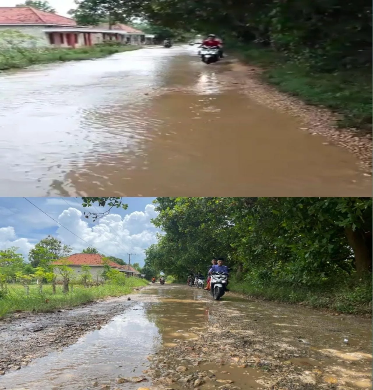 Bagai di Anak Tirikan Masyarakat Sampang Bagian Pantura Ancam Akan Blokade Jalan Poros Kabupaten Batulenger Sokobanah - Karangpenang