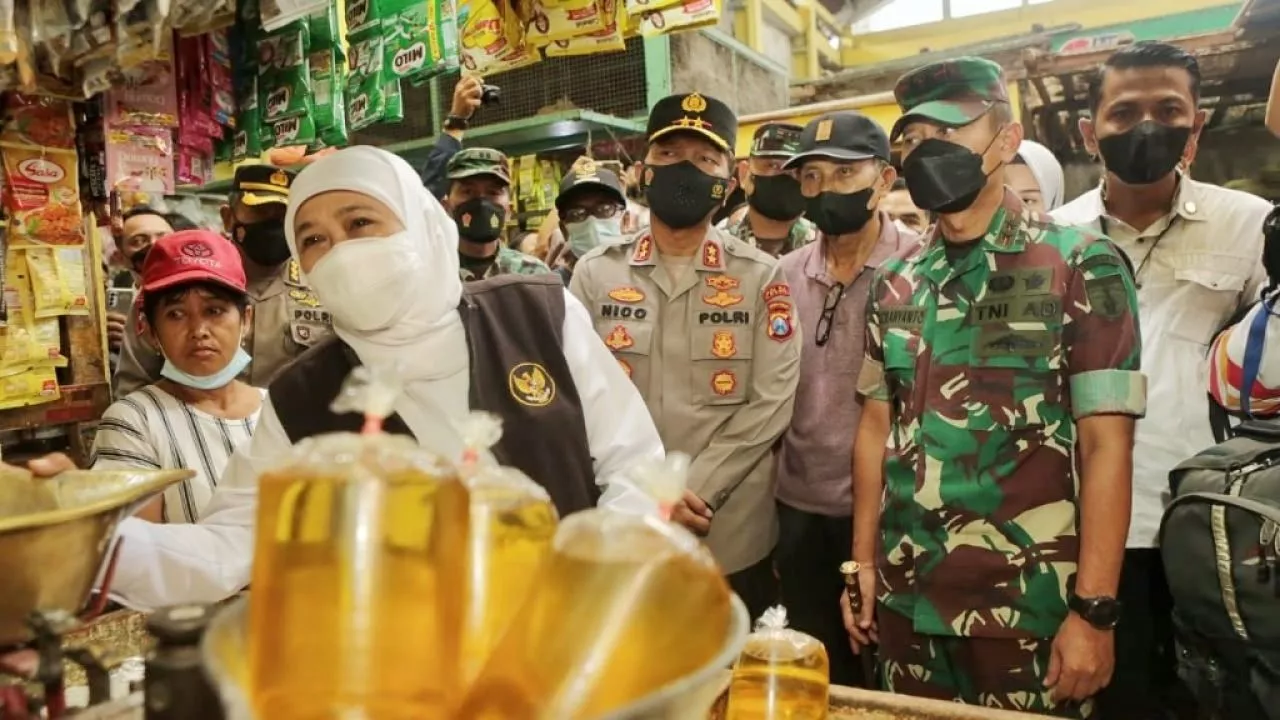 Terkait Distribusi Mogor, Forkopimda Jatim Cek Harga di Pasar Soponyono Rungkut