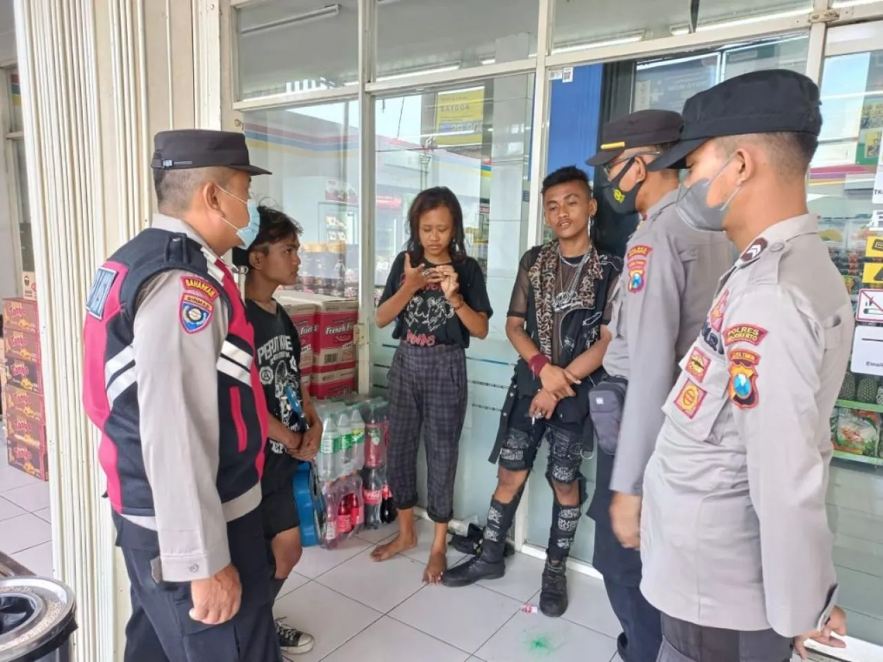 Pembinaan Terhadap Anak Punk,Upaya Polres Mojokerto Wujudkan Kamtibmas