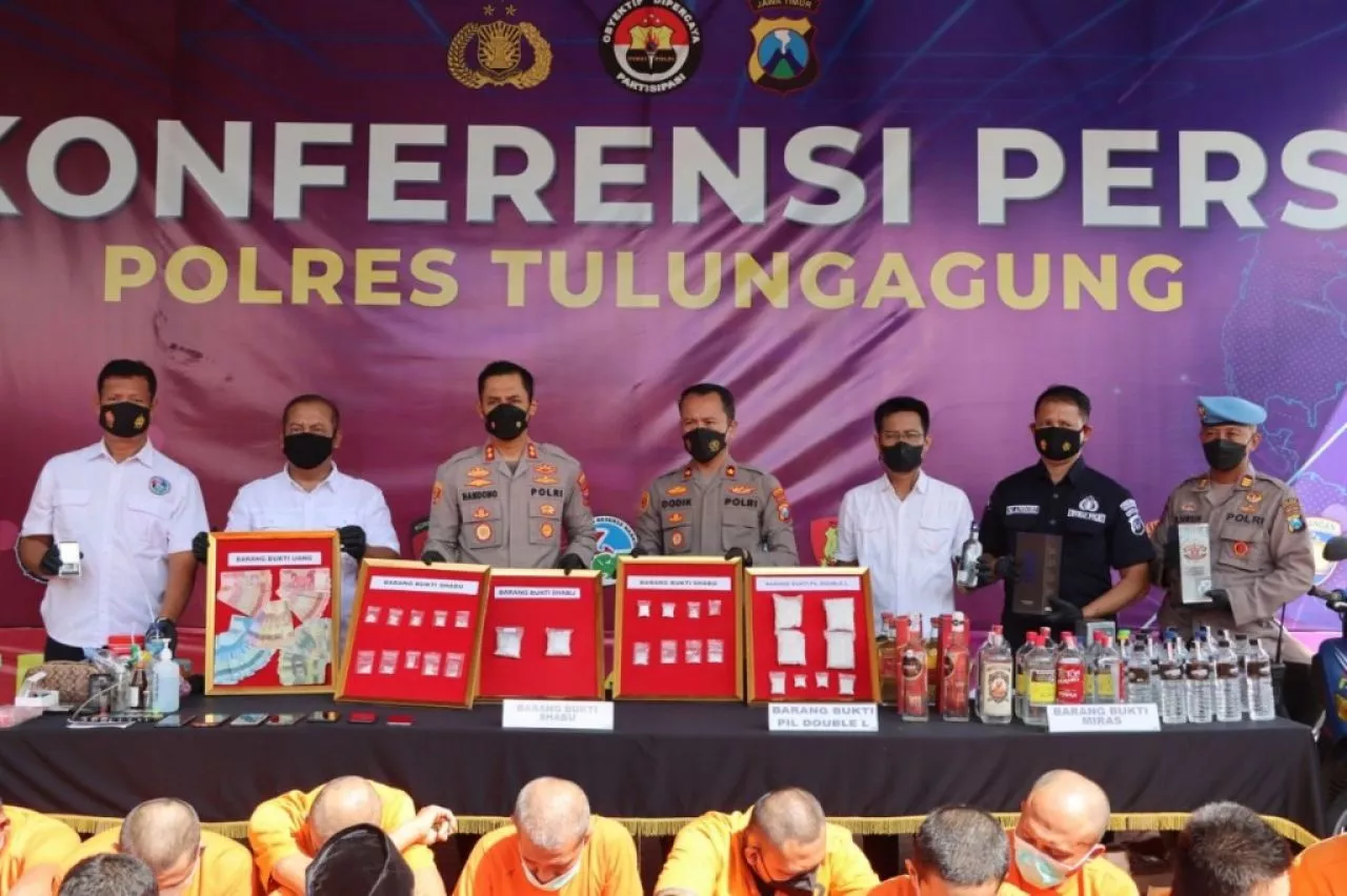31 Kasus Narkotika Diungkap Polres Tulungagung Dalam Kurun Waktu Dua Bulan